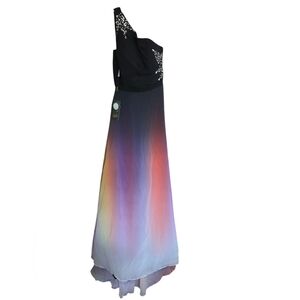 FWVR Beaded Long Ombre Women's Wedding Dress Size 4 Brand New.